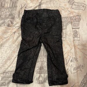 GAP Denim black shimmery toddler jegging size 18-24m